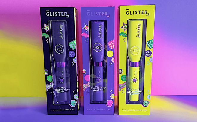 Glister Three Foldable Electric Hair Brushes