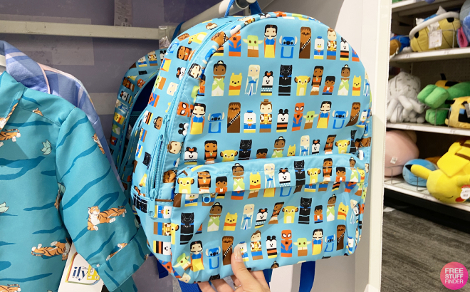 Hand Holding Disney100 Unified Characters Kids Backpack
