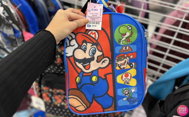 Hand Holding Super Mario Mini Backpack
