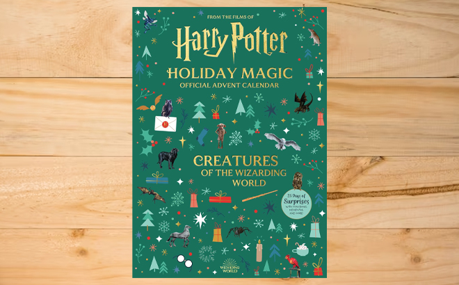 Harry Potter Holiday Magic Official Advent Calendar Creatures of the Wizarding World on a Table