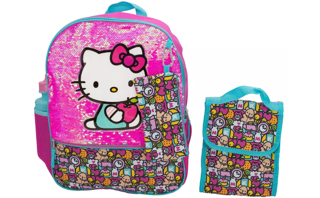 Hello Kitty 5 Piece Backpack Set Hello Kitty 5 Piece Backpack Set