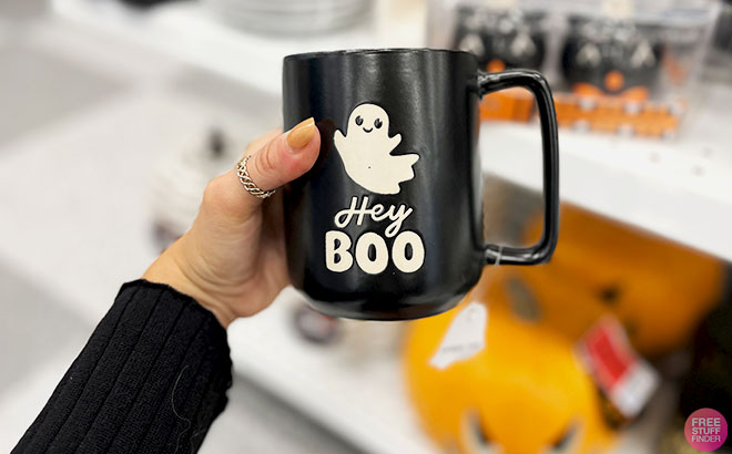 Hey Boo Black Mugs Hey Boo Black Mugs