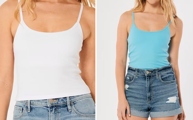 Hollister Womens Ribbed Scoop Cami Hollister Womens Ribbed Scoop Cami