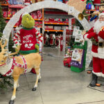Home Depot Santa and Reindeer 1