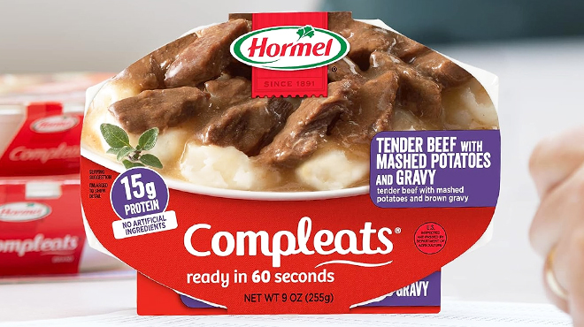 Hormel Compleats Microwave Trays Tender Beef Mashed Potatoes