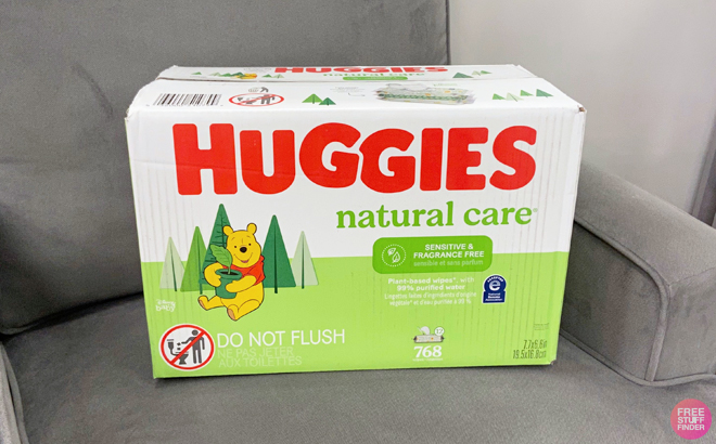 Huggies Natural Care Sensitive Unscented Baby 768 Wipes