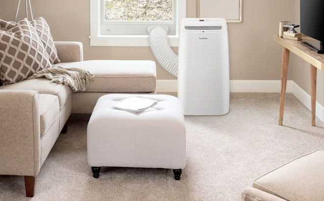Ivation 12000 BTU Wi Fi Connected Portable Air Conditioner for 500 Square Feet with Remote Included