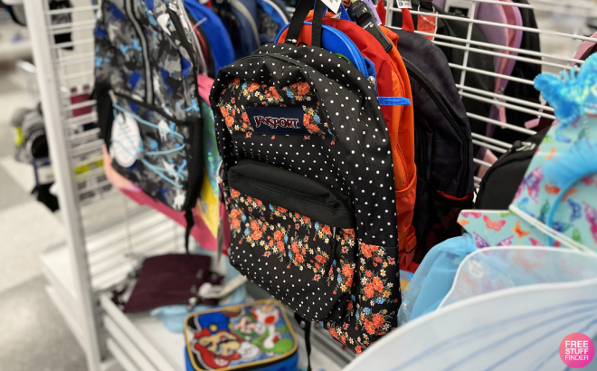 Jansport Floral Pola Dot Superbreak Backpack