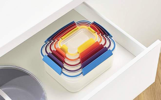 Joseph Joseph Nest Lock Plastic Food Storage in the drawer Joseph Joseph Nest Lock Plastic Food Storage in the drawer
