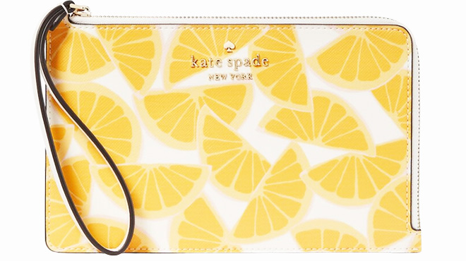 Kate Spade Staci Orange Medium L Zip Wristlet