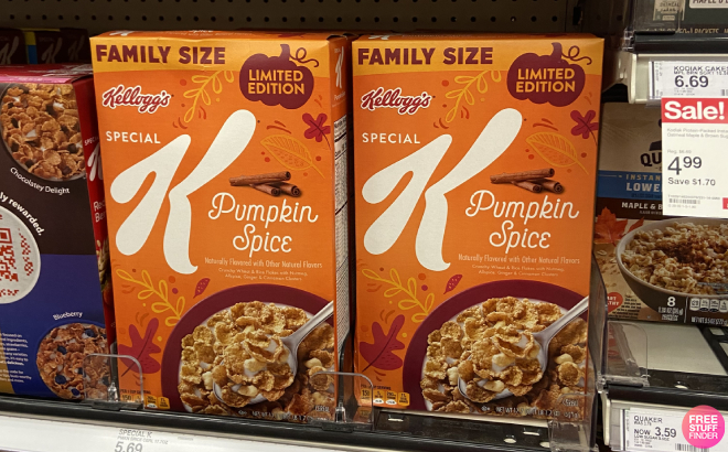 Kelloggs Special K Pumpkin Spice Breakfast Cereal