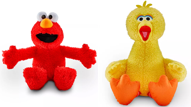 Kohls Cares Sesame Street Elmo and Big Bird Plush Toys