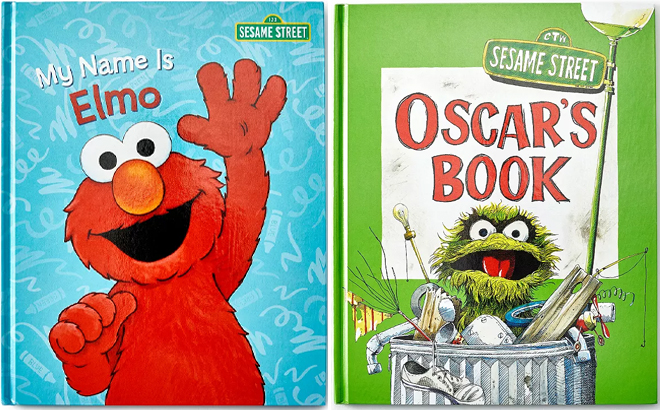 Kohls Cares Sesame Street My Name is Elmo Book and Oscars Book