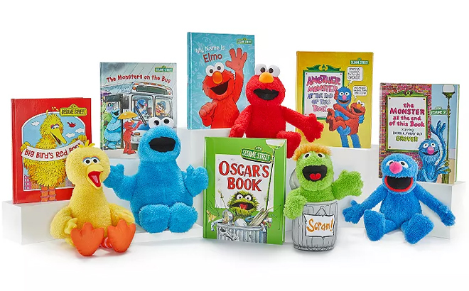 Kohls Cares Sesame Street Plushies and Books