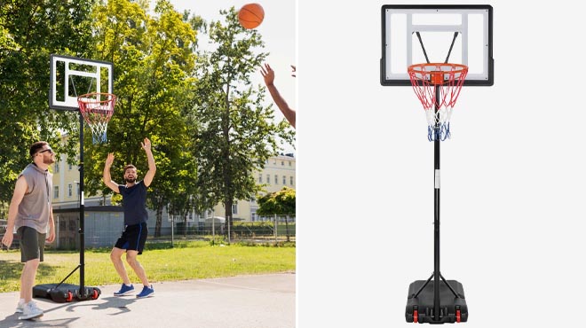 Ktaxon 33 Inch Portable Adjustable Basketball Hoop Stand