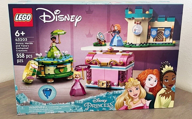 LEGO Disney Aurora Merida And Tianas Enchanted Creations Building Set