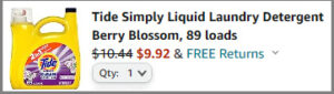 Laundry Detergent 89 loads checkout