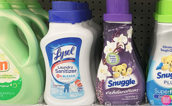 Laundry Products on a Shelf