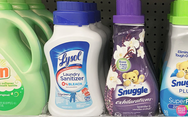 Laundry Products on a Shelf Laundry Products on a Shelf