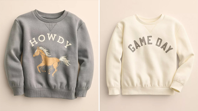 Lauren Conrad Toddlers Sweatshirt in Two Colors