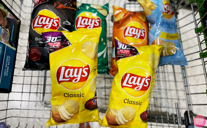 Lays Potato Chips in a Cart