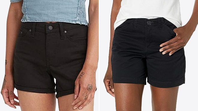 Levis Womens Mid Length Shorts and Lee Womens Regular Fit Chino Short