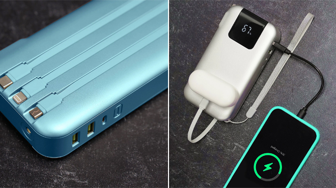 Limitless 15 000mAh Power Bank with AC Plug Cables Carrying Case in Two Colors