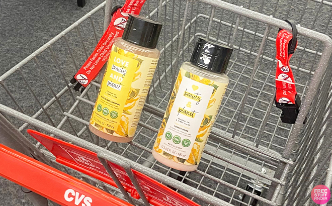 Love Beauty and Planet Hair Care in a Cart at CVS