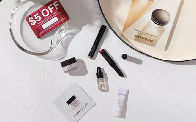 Macys Beauty Sampler Set Laura Mercier 7 Piece Set