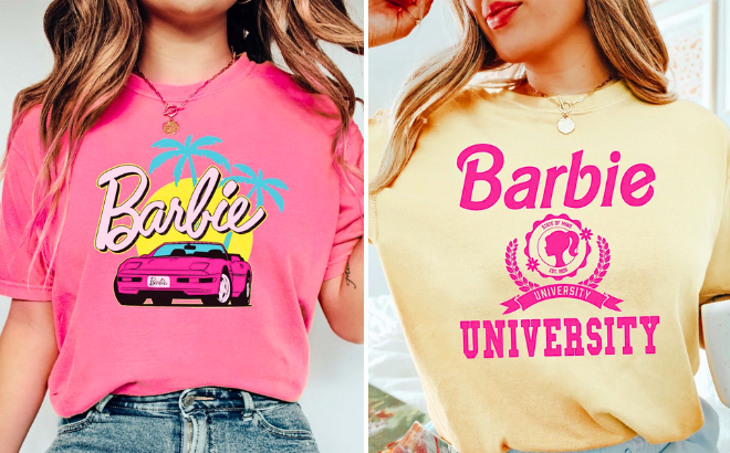 Malibu Barbie Comfort Color Tees in Different colors