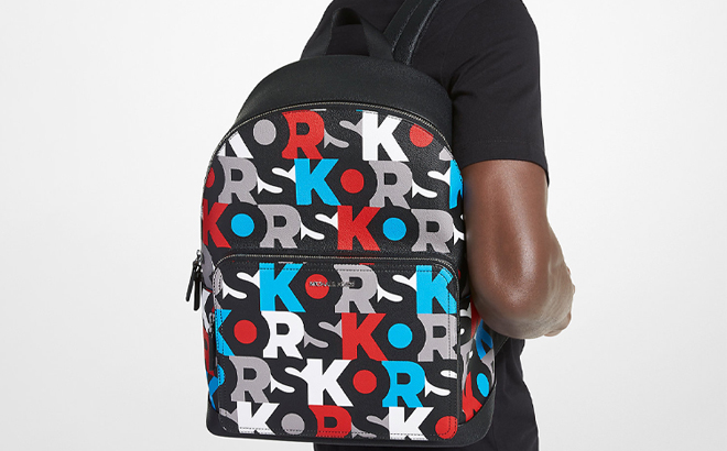 Michael Kors Cooper Graphic Logo Commuter Backpack