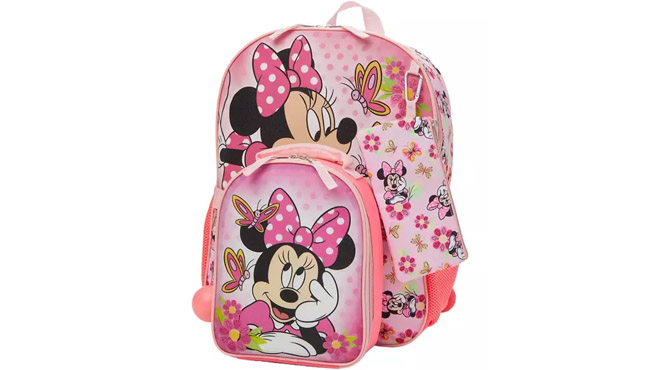 Minnie Mouse Girls 5 Piece Backpack Set