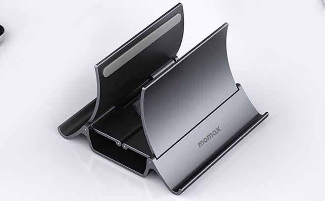 Momax Vertical Laptop Stand Holder Space Grey