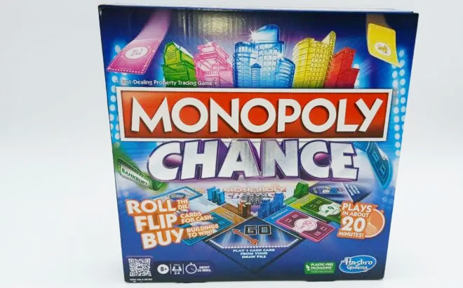 Monopoly Chance Board Game on a Box