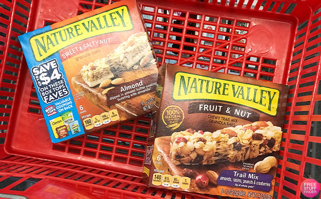 Nature Valley Granola Bars 6 Count on a Cart