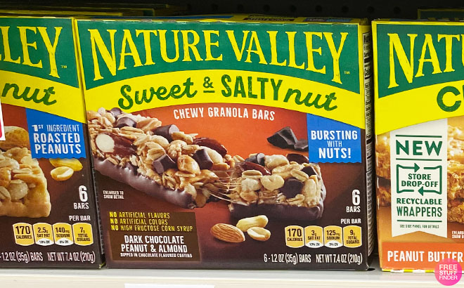 Nature Valley Granola Bars 6 Count on a Shelf