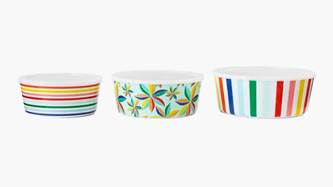 Nesting Melamine Beach Storage Bowls