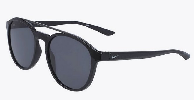 Nike Black Dark Grey Kismet Modified Aviator Sunglasses