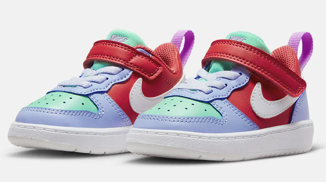 Nike Court Borough Toddler Shoe on White Background