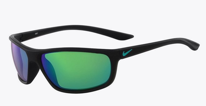 Nike Mate Black Grey Green Wrap Sunglasses