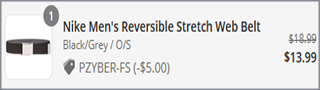 Nike Mens Reversible Belt Checkout Screenshot Nike Mens Reversible Belt Checkout Screenshot
