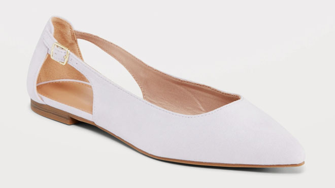 Old Navy Faux Suede Womens Slingback Flats