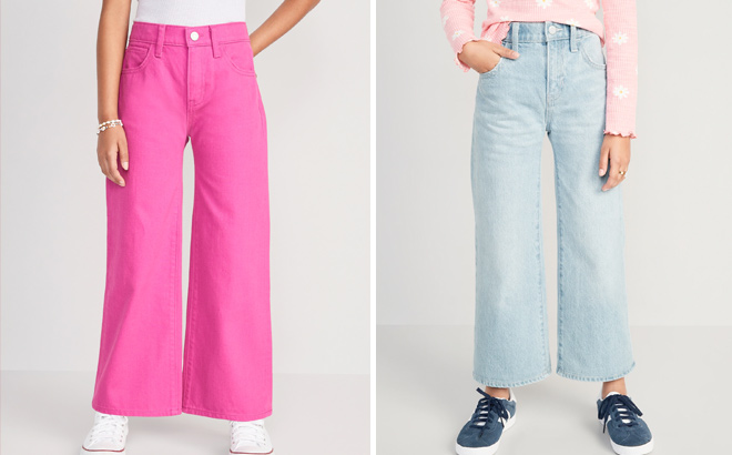 Old Navy High Waisted Pop Color Baggy Wide Leg Jeans for Girls and High Waisted Baggy Wide Leg Jeans for Girls Old Navy High Waisted Pop Color Baggy Wide Leg Jeans for Girls and High Waisted Baggy Wide Leg Jeans for Girls