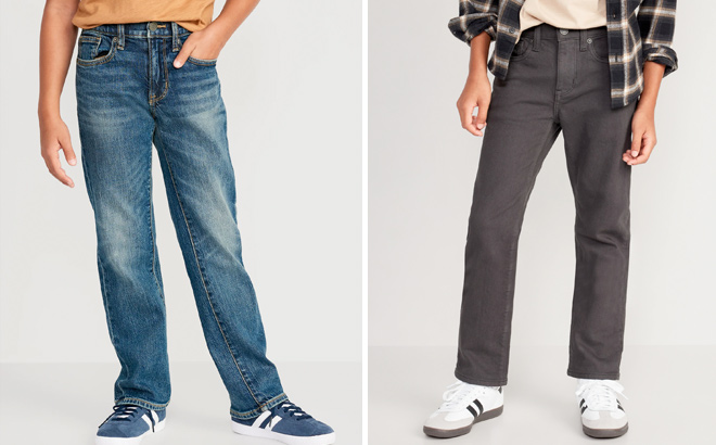 Old Navy Straight 360° Stretch Jeans for Boys and Slim 360° Stretch Five Pocket Jeans for Boys