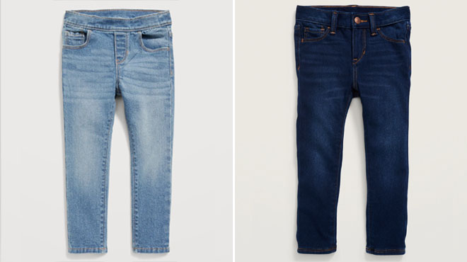 Old Navy Toddler Wow Skinny Pull On Jeans and Rockstar 360° Stretch Super Skinny Jeggings