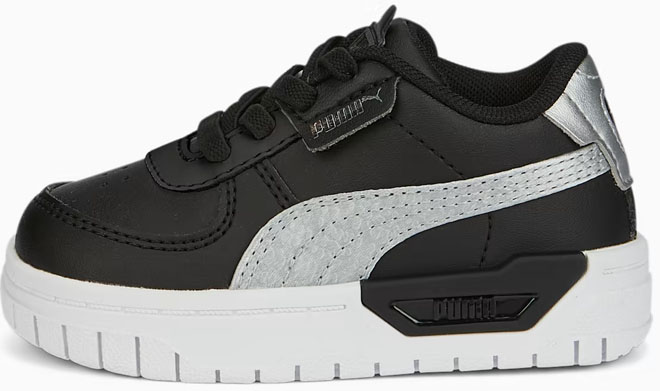 PUMA Cali Dream Shiny Pack Toddlers Shoes on a Gray Background