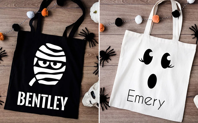 Personalized Face Halloween Treat Bag 