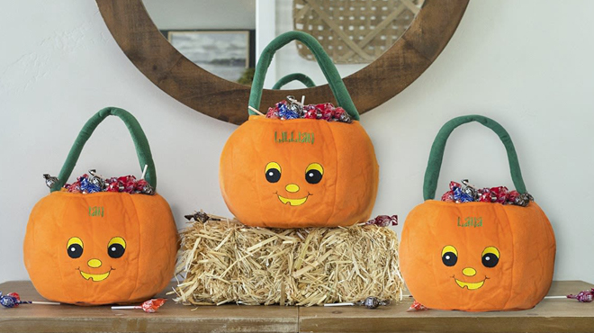 Personalized Pumpkin Trick Or Treat Bag