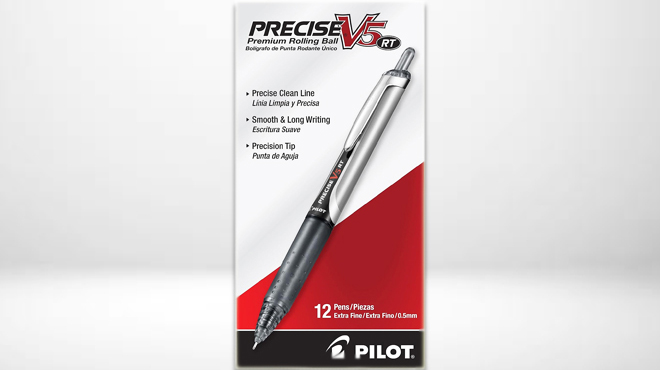 Pilot Precise V5 Rolling Ball Pens 12 pk