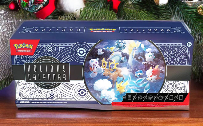 Pokemon Trading Card Game 2023 Holiday Advent Calendar on a Table